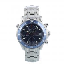 Gents Omega Seamaster Chrono 22258000 Steel case with Blue Wave dial