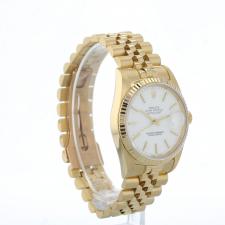 Gents Rolex Datejust 16238 18ct Yellow Gold case with White dial