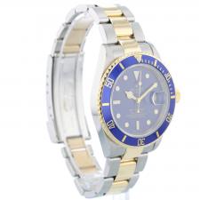 Gents Rolex Submariner Date 16613T 18ct Yellow Gold   Stainless Steel case with Blue dial