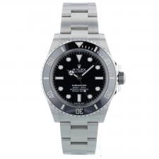 Gents Rolex Submariner Non Date 124060 Steel case with Black dial