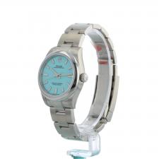 Ladies  Rolex Oyster Perpetual 31 277200 Steel case with Turquoise Blue dial