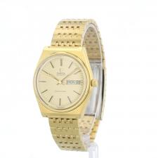 Gents Omega Seamaster 166.0210 G/P case with Gilt dial