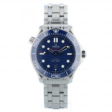 Gents Omega Seamaster 21030422003001 Steel case with Blue Wave dial