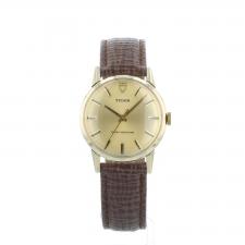 Gents Tudor Dress   9 CT case with Gilt dial