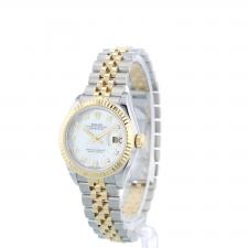Ladies Rolex DateJust 28 279173 18ct Yellow Gold Stainless Steel case with MOP Diamond dial