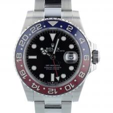 Gents Rolex GMT Master II 126710BLRO Stainless Steel case with Black dial