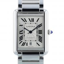 Gents Cartier Tank Must XL WSTA0053 Stainless Steel case with White Roman Numerals dial
