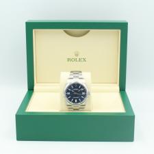 Gents Rolex Oyster 124300 Steel case with Blue dial