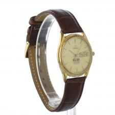 Gents Omega Seamaster Gold Plated Stainless Steel case with Gilt dial