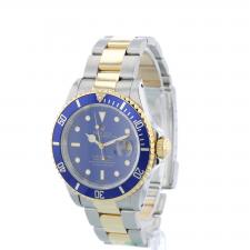 Gents Rolex Submariner Date 16613 18ct Yellow Gold   Stainless Steel case with Blue dial
