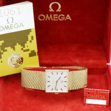 Gents Omega DeVille   9 CT case with Silver dial