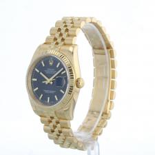 Gents Rolex Datejust 36 116238 18 CT case with Blue dial