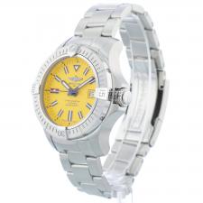 Gents Breitling Sea Wolf A17319 Stainless Steel case with Yellow dial