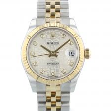 Ladies Rolex DateJust 31 178273 18ct Yellow Gold   Stainless Steel case with Jubilee Diamond set dial