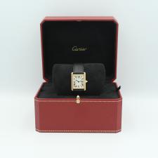 Gents Cartier Tank WGTA0067 18 CT case with Silver dial