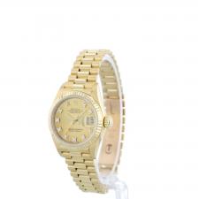 Ladies Rolex DateJust 69178 18ct Yellow Gold case with Gilt Diamond dial
