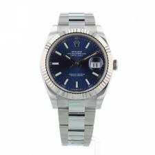 Gents Rolex Datejust 41 126334 Steel case with Blue dial