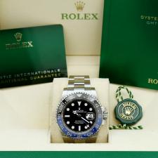 Gents Rolex GMT Master II 126710BLNR Stainless Steel case with Black dial