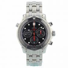 Gents Omega Seamaster Chrono 44 21230445001001 Steel case with Black dial