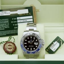 Gents Rolex GMT Master II 116710BLNR Stainless Steel case with Black dial