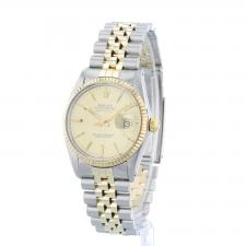 Gents Rolex DateJust  16013 18ct Yellow Gold   Stainless Steel case with Gilt dial