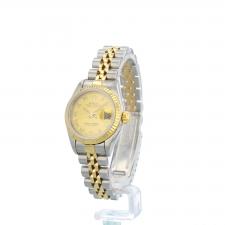 Ladies Rolex DateJust 69173 18ct Yellow Gold   Stainless Steel case with Champagne dial