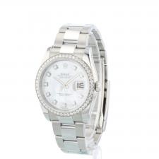 Gents Rolex DateJust 36 116244 Steel case with MOP Diamond dial