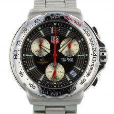 Gents Tag Heuer Indy 500 CAC111B-0 Steel case with Black dial