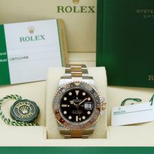 Gents Rolex GMT Master II 126711CHNR 18ct Rose Gold   Stainless Steel case with Black dial