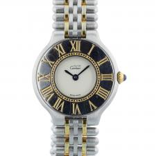 Ladies Cartier Must 21 1330 Gold Plated Stainless Steel case with Cream dial
