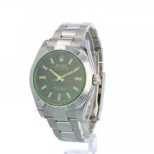 Gents Rolex Milgauss 116400GV Steel case with Black dial