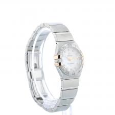 Ladies Omega Constellation 12320246055005 18ct Rose Gold   Stainless Steel case with MOP Diamond dial