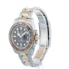 Gents Rolex GMT Master II 126711CHNR 18ct Rose Gold Stainless Steel case with Black dial
