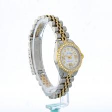 Ladies Rolex Oyster Perpetual 6718 18ct Yellow Gold   Stainless Steel case with White Diamond Set dial