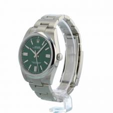 Gents Rolex Oyster Perpetual 41 124300 Steel case with Green dial