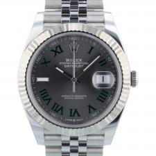 Gents Rolex Datejust 41 126334 Steel case with Wimbledon dial