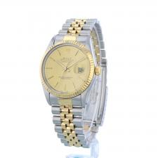 Gents Rolex Datejust 36 16013 18ct Yellow Gold   Stainless Steel case with Gilt dial
