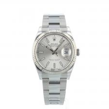 Gents Rolex Datejust 126234 Steel case with Silver dial