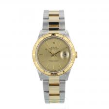 Gents  Rolex Datejust Turn O Graph 16362 18ct Yellow Gold   Stainless Steel case with Champagne  dial