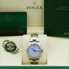 Gents Rolex Oyster Perpetual 31 277200 Stainless Steel case with Lilac dial
