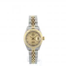Ladies Rolex DateJust 69173 18ct Yellow Gold   Stainless Steel case with Champagne Jubilee Diamond dial