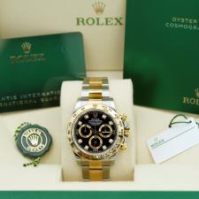 Gents Rolex Daytona 116503 18ct Yellow Gold   Stainless Steel case with Black Diamond dial