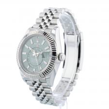 Gents Rolex Sky Dweller 336934 Stainless Steel case with Mint Green dial
