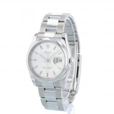 Gents Rolex Oyster Perpetual Date 115200 Stainless Steel case with Silver dial