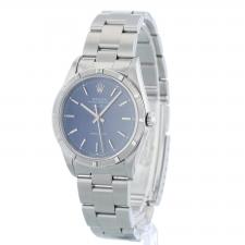 Gents Rolex Air King 14010 Stainless Steel case with Blue dial