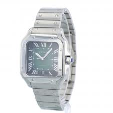 Gents Cartier Santos WSSA0062 Steel case with Green dial