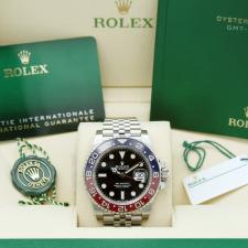 Gents Rolex GMT Master II 126710BLRO Stainless Steel case with Black dial