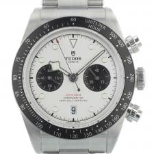 Gents Tudor Black Bay Chrono 79360N Steel case with White dial
