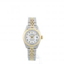 Ladies Rolex Datejust 69173 18ct Yellow Gold   Stainless Steel case with White dial