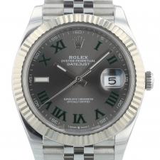 Gents Rolex Datejust 41 126334 Steel case with Wimbledon dial